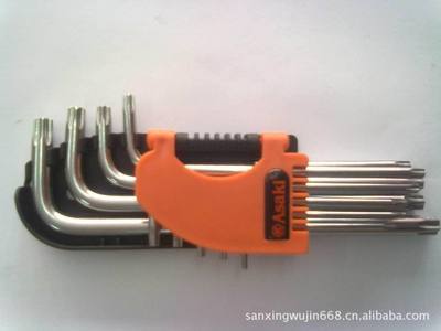 【代理 高品質 雅賽崎 鏡面梅花內六角扳手 9件套AK-196 T10-T50】價格,廠家,圖片,扳手,東莞市虎門潤新電子工具商行-