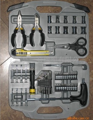 家用組合工具-CRV高品質組套工具 55件家用五金維修工具組合套裝-家用組合工具.